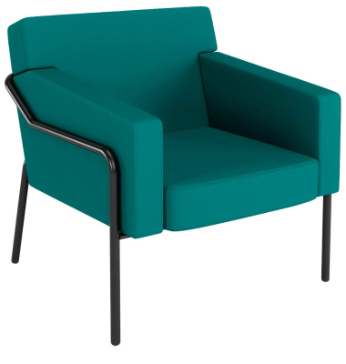 Sessel MEDSO L blau schwarz Kunststoff
