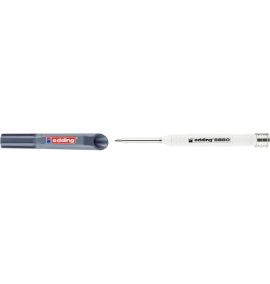 8880 Tieflochmarker-Bleistift weiß, 1 Set