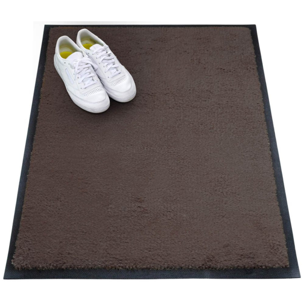 4260698250668 - Schmutzfangmatte miltex Eazycare Style eckig antistatisch UV-beständig waschbar High-Twist-Nylon & Niltrilgummi 600 x 850 mm graubraun