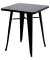 Beistelltisch URBAN Outdoor, 73cm (H), quadratisch, schwarz / schwarz