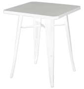 Beistelltisch URBAN Outdoor, 73cm (H), 60x60cm (BxT), quadratisch, wei&szlig; / wei&szlig;