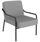 Sessel MEDSO M grau schwarz Kunststoff