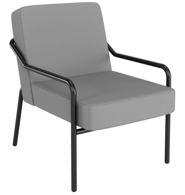 Sessel MEDSO M grau schwarz Kunststoff