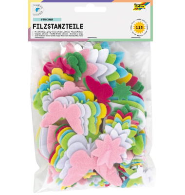 Bastelfilz Frühjahr mehrfarbig