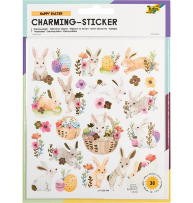 Aufkleber Happy Easter verschiedene Motive