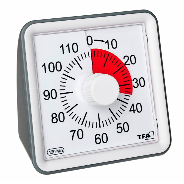 4009816032942 - Timer visual Timer Weiß analog - Tfa Dostmann 4009816032942 - Timer visual Timer Weiß analog - Tfa Dostmann