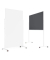 magnetoplan Whiteboard VarioPin 1181301 100x180cm Rahmen ws
