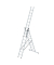 Mehrzweckleiter 11108 3tlg nivello-Traverse 3x9Sprossen