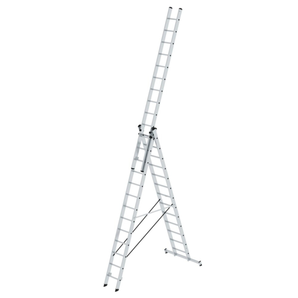 4031405111448 - MUNK Günzburger Steigtechnik Guenzburger Steigtechnik 11144 Aluminium Multifunktionsleiter inkl Traverse Arbeitshöhe (max) 106 m Silber 36 kg