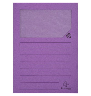 Sichtmappen Forever 50101E, A4 violett Recyclingkarton 120g