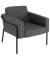 Sessel MEDSO L anthrazit schwarz Stoff
