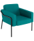 Sessel MEDSO L blau schwarz Stoff
