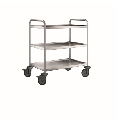 Servierwagen SW 8 x 5-3 silber 60,0 x 90,0 x 95,0 cm