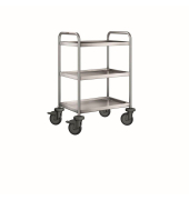 Servierwagen SW 6 x 4-3 silber 50,0 x 70,0 x 95,0 cm