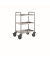 Servierwagen SW 6 x 4-3 silber 50,0 x 70,0 x 95,0 cm