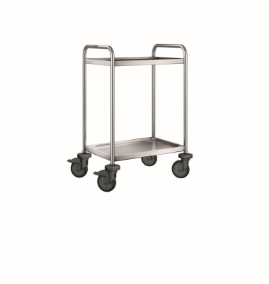 Servierwagen SW 6 x 4-2 silber 50,0 x 70,0 x 95,0 cm