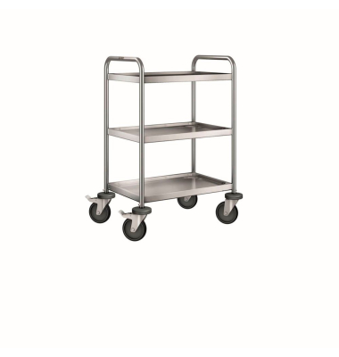 Servierwagen SW 6 x 4-3 silber 50,0 x 70,0 x 95,0 cm
