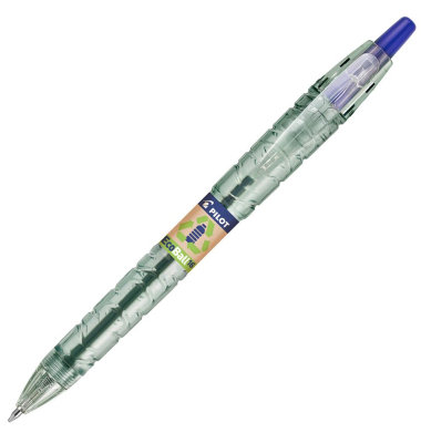 Kugelschreiber B2P „Bottle 2 Pen“ ECOBALL XB transparent, Schreibfarbe: blau
