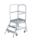 Podestleiter 50103, 1x 3 Stufen, silber, Aluminium