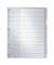 Kunststoffregister 1273-00-00, 12-teilig blanko, A4+ Extra, 120µm, farbige Fenstertaben, 12-teilig