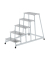 Podestleiter 50035, 1x 5 Stufen, silber, Aluminium