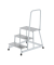 Podestleiter 50043, 1x 3 Stufen, silber, Aluminium