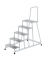 Podestleiter 50045, 1x 5 Stufen, silber, Aluminium