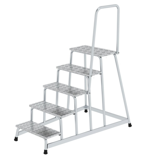 4031405500457 - MUNK Günzburger Steigtechnik Guenzburger Steigtechnik 50045 Aluminium Treppe Arbeitshöhe (max) 3 m Silber 162 kg