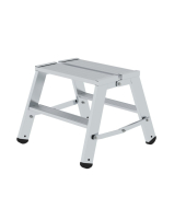 Trittleiter 50094, 2x  2 Stufen, silber, Aluminium