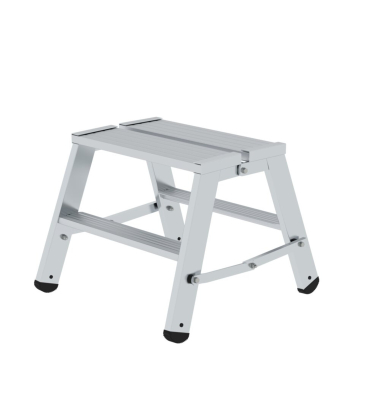 Trittleiter 50094, 2x  2 Stufen, silber, Aluminium