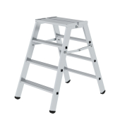 Trittleiter 50096, 2x  4 Stufen, silber, Aluminium