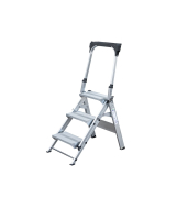 Trittleiter 53103, 1x 3 Stufen, silber, Aluminium