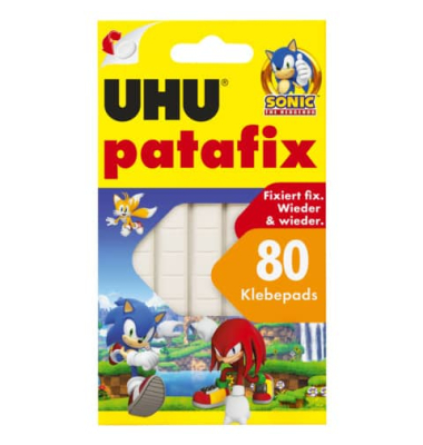 Klebepads 9000337 Sonic, 80 St&uuml;ck, 10x10mm (BxL), wiederabl&ouml;sbar