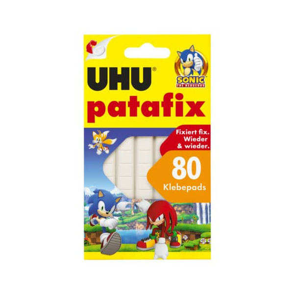 12 Stück UHU Klebepads 9000337 Sonic, 80 Stück, 10x10mm (BxL), wiederablösbar 4026700135589 UHU 80 Stück