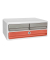 Schubladenbox TERRA NOVA  sand, terracotta 1090212391, DIN A4 quer mit 3 Schubladen