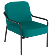 Sessel MEDSO M Rund blau schwarz Kunststoff