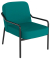 Sessel MEDSO M Rund blau schwarz Kunststoff
