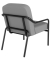 Sessel MEDSO M Rund grau schwarz Kunststoff