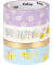 BEE Deko-Klebeband matt 15,05,0 mm x 5,0 m 4 Rollen