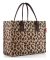 Einkaufstasche daily shopper leo macchiato DN 6048, 14 Liter, au&szlig;en 42x17x35cm, Polyester, braun, Leopardmuster