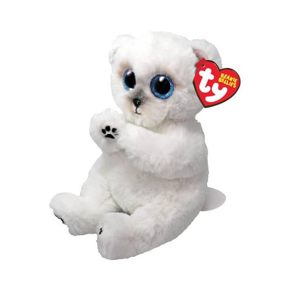 0008421415007 - Beanie Babies Bellies Wuzzy Bear White 15cm 0008421415007 - Beanie Babies Bellies Wuzzy Bear White 15cm
