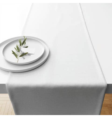Tischläufer 40x150 cm weiß