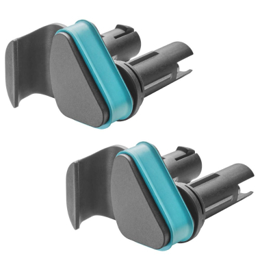 Besenhalter Flex schwarz, türkis 2 Pack