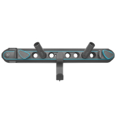 Gerätehalter Flex schwarz, türkis