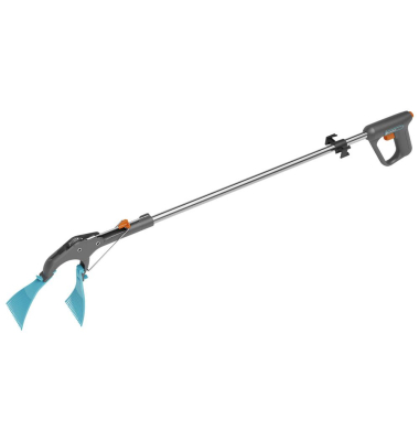 Abfallgreifer 4 in 1 schwarz, türkis