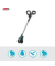 Akku-Fugenbürste EasyWeed 180018V P4A 9,7 cm,  18,0 V, ohne Akku