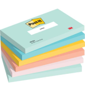 Haftnotizen 655-6-BEA, Super Sticky Notes Beachside Collection, 127x76mm, farbig sortiert (mint/ultragelb/papayaorange/rosa), re