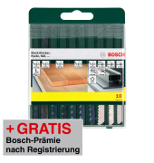 AKTION: BOSCH Stichsägeblätter-Set mit Prämie nach Registrierung