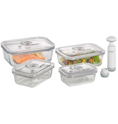 Vakuumbehälter-Set VacuBoxx E-Set transparent 0,370,61,01,5 l, 1 Set