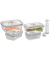 Vakuumbehälter-Set VacuBoxx E-Set transparent 0,370,61,01,5 l, 1 Set